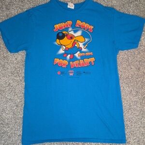 American Heart Association Jump Rope For Heart '15-16 Blue TShirt Adult Small